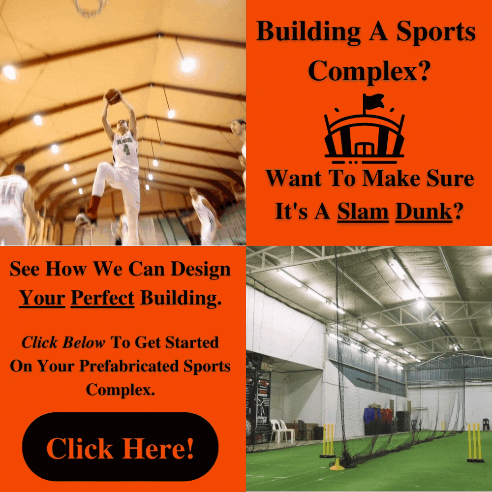 Pre-engineered metal buildings are great for sports complexes