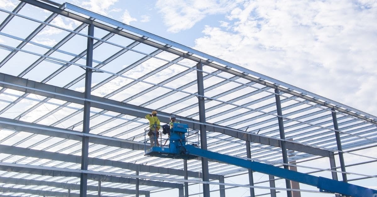 two-bensalem-pa-structural-steel-erectors-working-on-an-erection